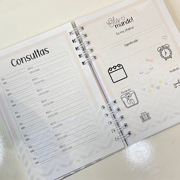 Caderneta de Vacinação Personalizada Tema Borboletas - Capa Dura & Miolo Oficial