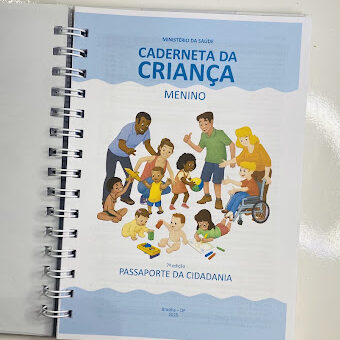 Caderneta de Vacinação Personalizada Tema Chuva de Bênçãos