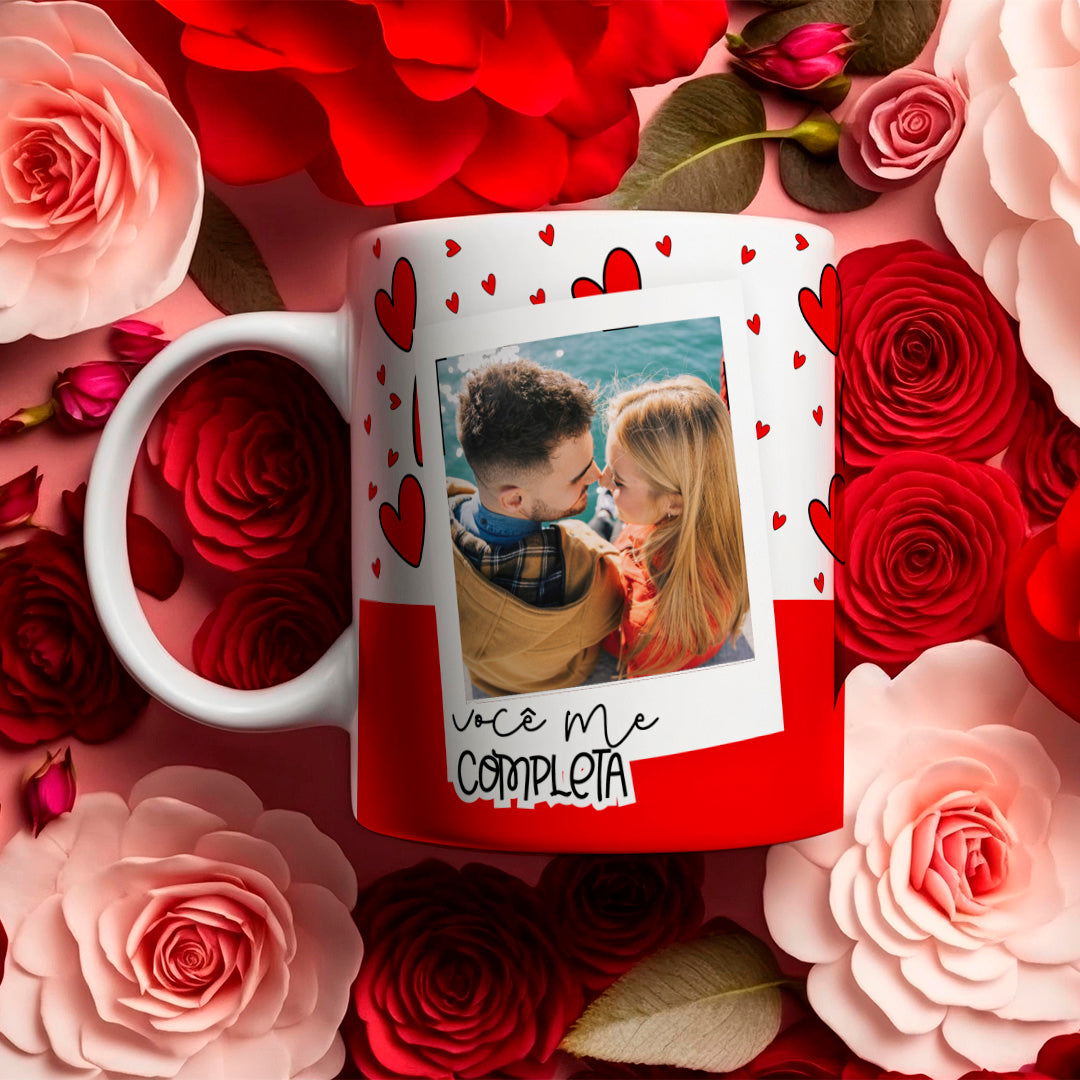 Caneca Dia dos Namorados (Você me completa)