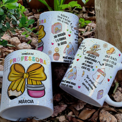 Caneca Personalizada Professora (Mapa Mental)