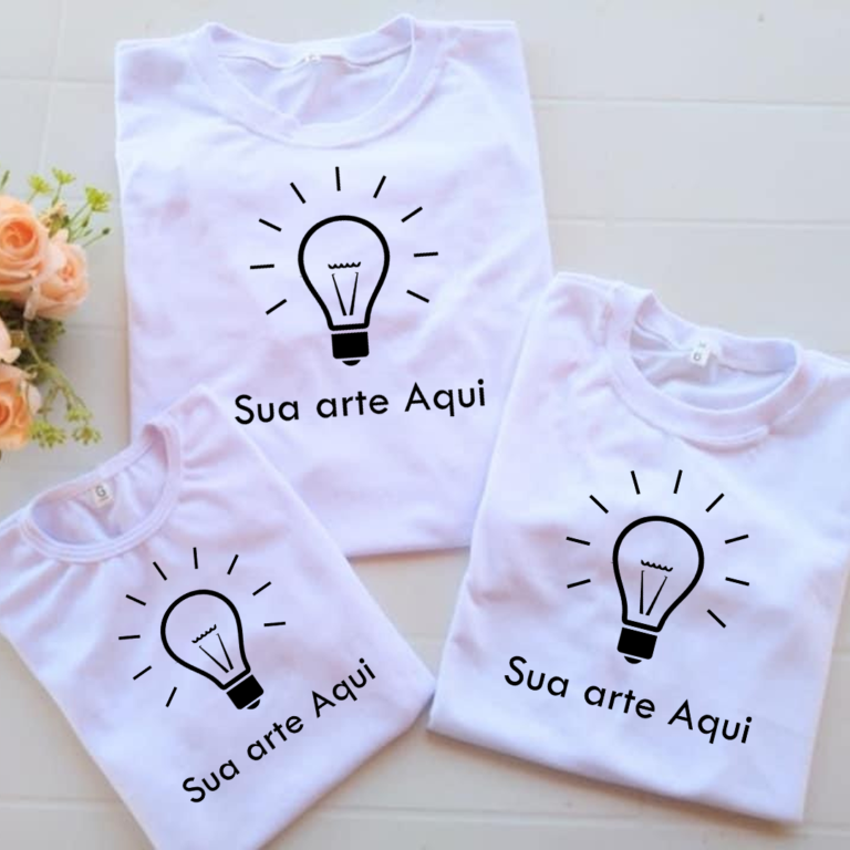 Camisa Branca Personalizada (escolha sua estampa)