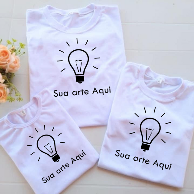 Camisa Branca Personalizada (escolha sua estampa)