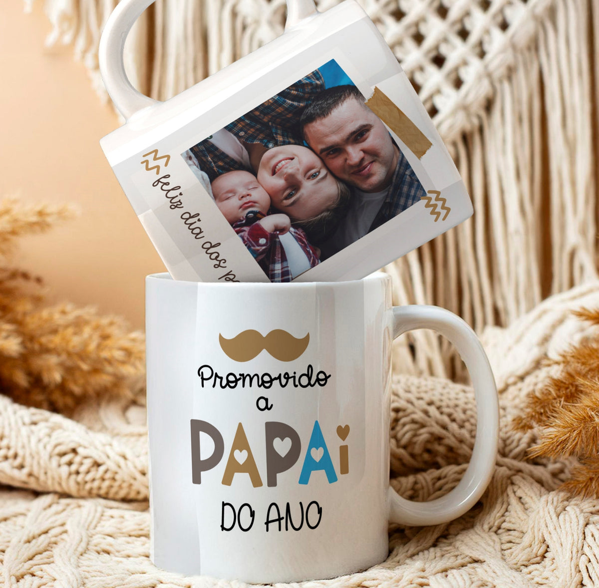 Caneca Dia dos Pais Promovido ( Foto do Seu pai)