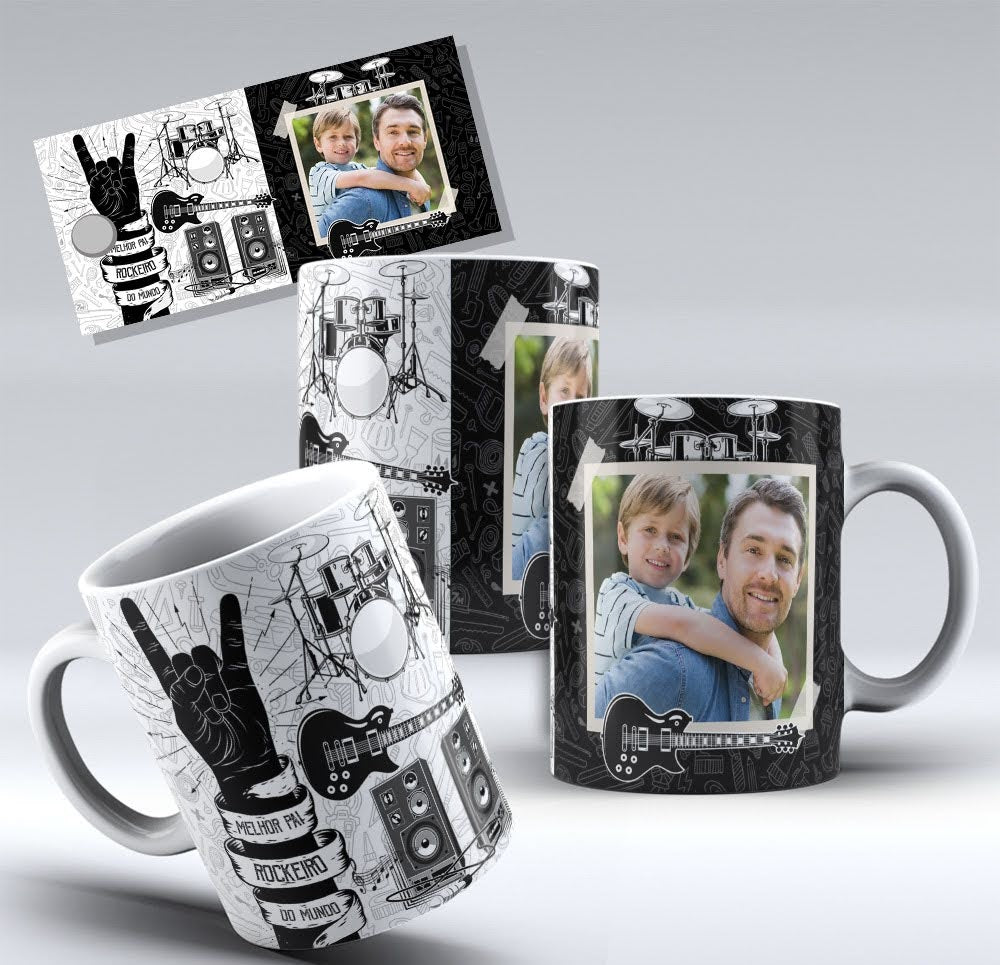 Caneca Dia dos Pais (Com A foto do seu Pai)
