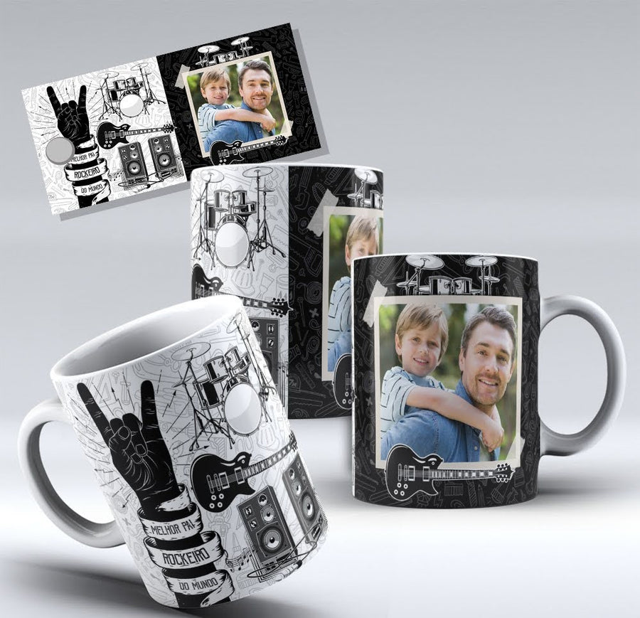 Caneca Dia dos Pais (Com A foto do seu Pai)