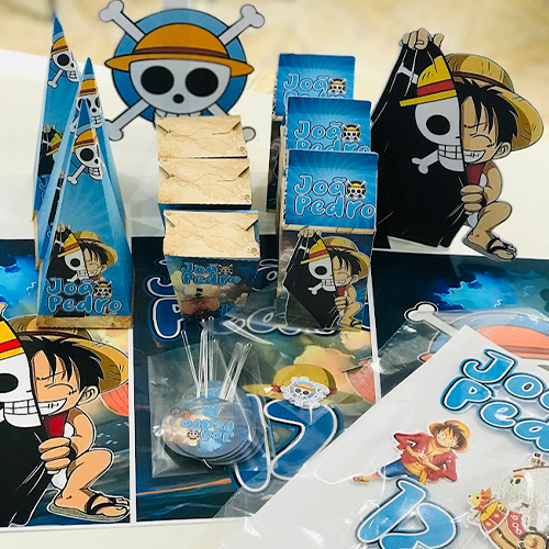 Kit Festa 3d One Piece Aniversário Completo