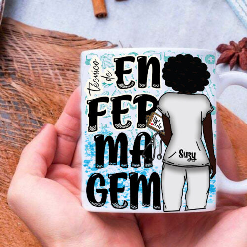 Caneca Personalizada Profissão Enfermagem unidade - Image 2