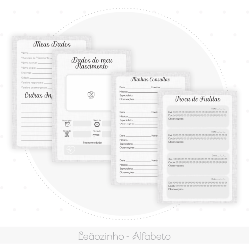 Caderneta de Saúde Personalizada Leãozinho - Image 2