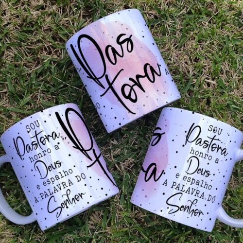 Caneca Branca Evangélica Personalizada (Pastora)