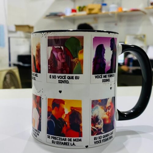 Caneca Te Amo de Todas as Formas Alça e Fundo Preto - Image 2