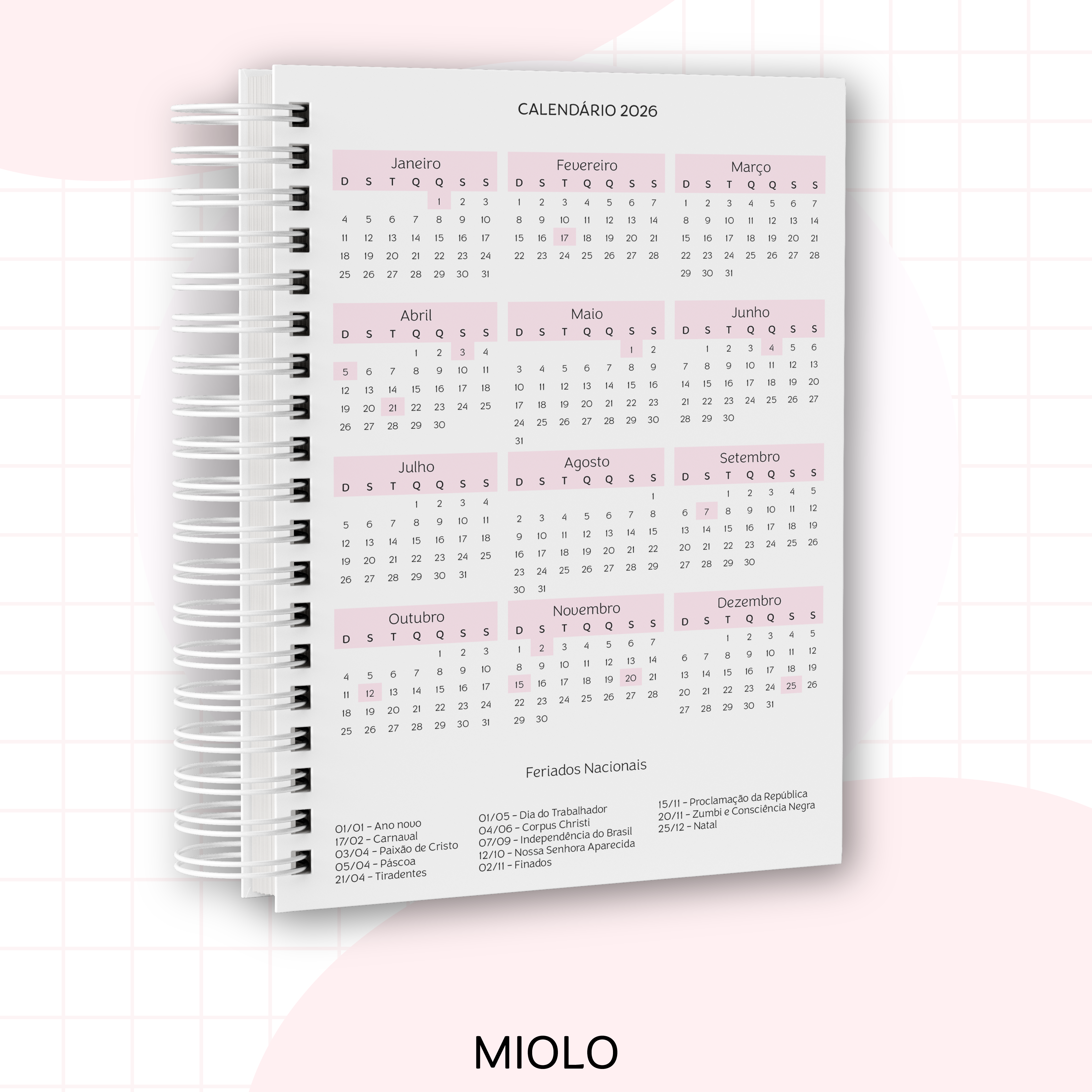 Agenda 2026 Cerejinha - Personalizada com Seu Nome - Image 5