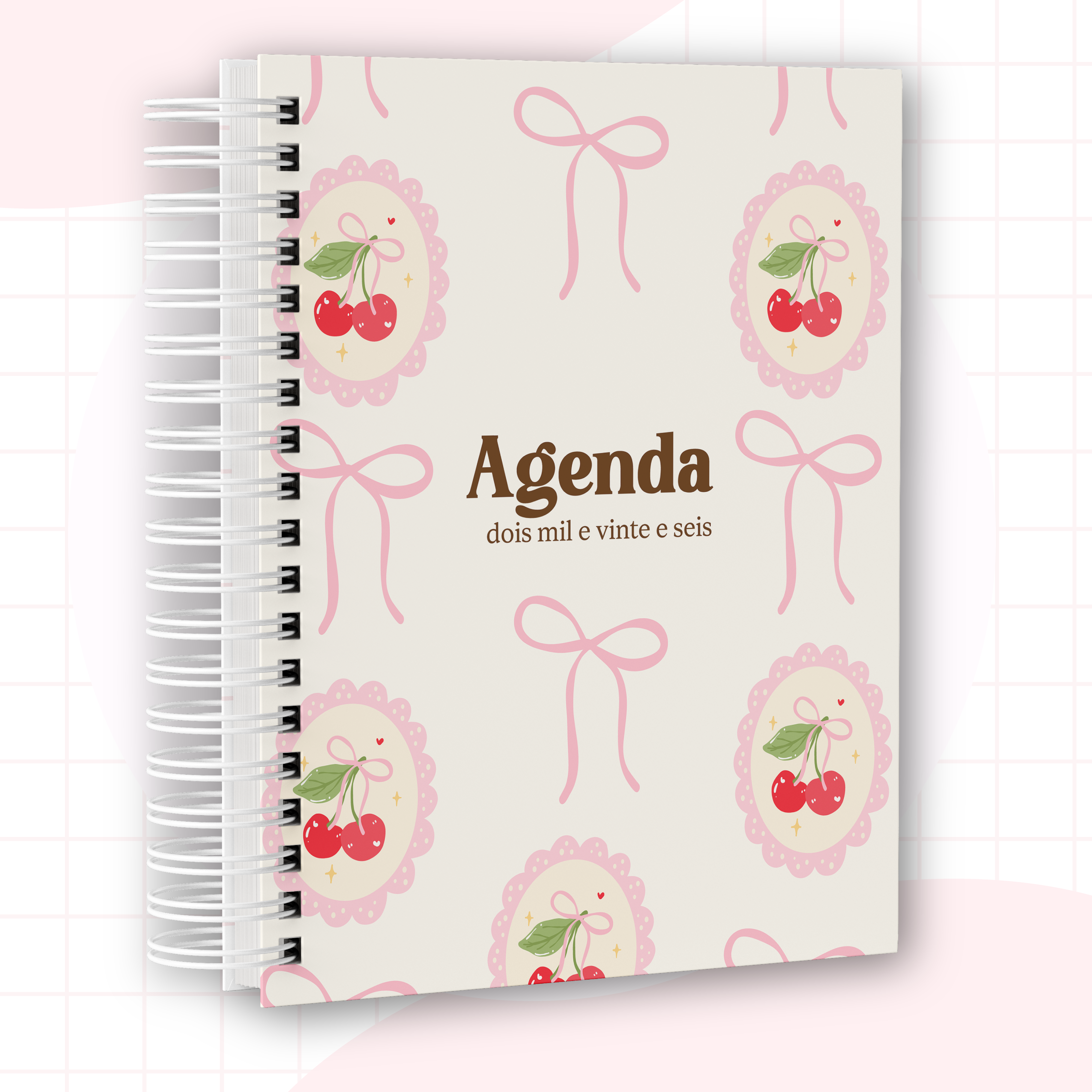 Agenda 2026 Cerejinha - Personalizada com Seu Nome